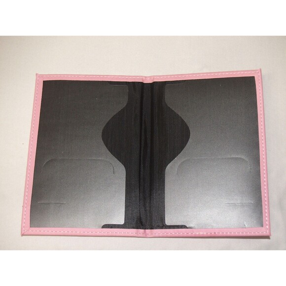 Passport wallet travel handy pink padded adventure inside pocket traveler NWT - Picture 4 of 5